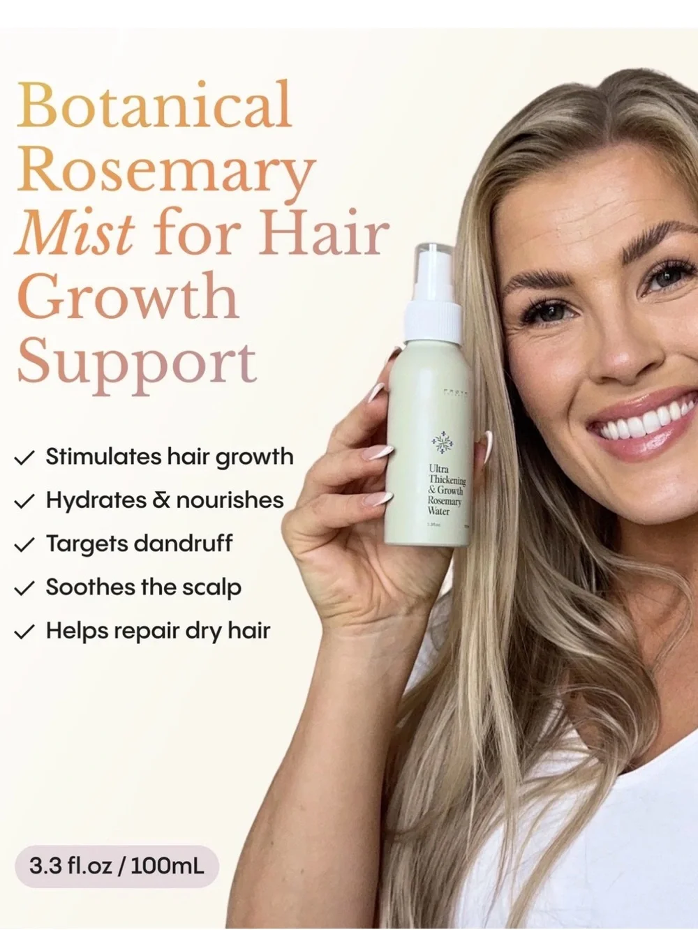 Froyk Ultra Thickening & Growth Rosemary Water - Cream Spray Bottle